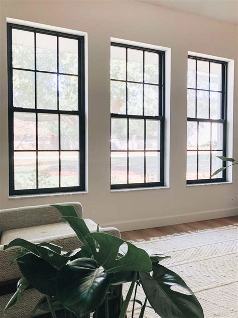 black metal windows front of house|black framed exterior windows.